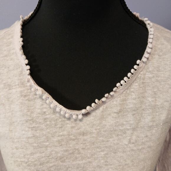 J.jill Women’s Pink Sweater Size Small Love Linen 100% Linen - Picture 2 of 10